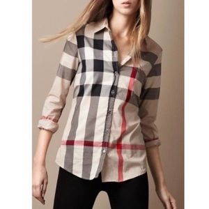 Burberry Brit Giant check cotton shirt